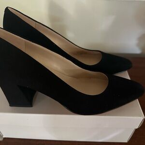 Marc Fisher Black Suede Heels